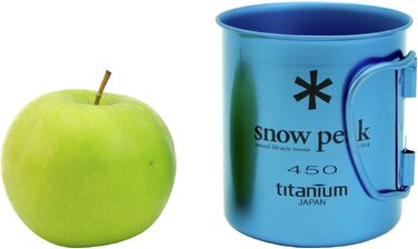 Титанова одностінна чашка Snow Peak 450 мл, синя
