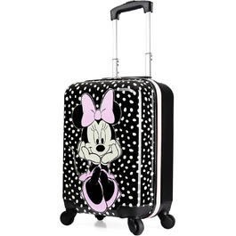 Дитяча валіза Disney Minnie, жорсткий корпус, на 4 колесах, 28/50/91 л, чорна