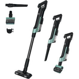 HOOVER ультралегкий акумуляторний пилосос для шерсті тварин, з LED-підсвіткою, антизаплутуванням волосся, 2в1 бездротовий пилосос для домашніх тварин із функцією ущільнення для збільшення місткості пилозбірника у 3 рази, 500 POWERTIME [HF201P]