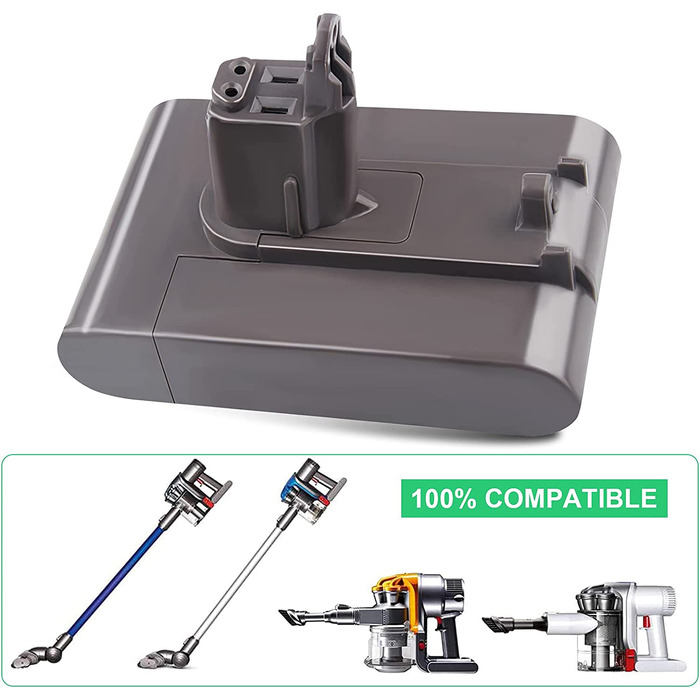 Акумулятор LabTEC 22.2V Lithium 3500mAh для пилососа Dyson DC34, DC35, DC44, DC45, DC31 (Type B)