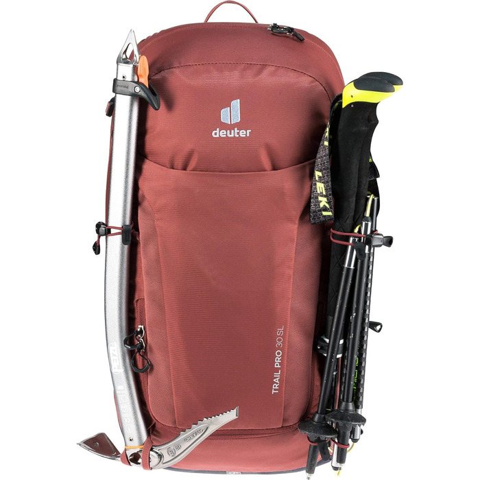 Жіночий туристичний рюкзак Deuter Trail Pro 30 SL, 30 л, червоно-графітовий