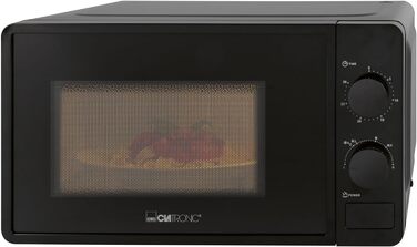 Мікрохвильова піч Clatronic MW 791, 20 л, 700 Вт, 6 режимів, підсвітка, таймер 30 хв, скляний піддон 24,5 см, чорна