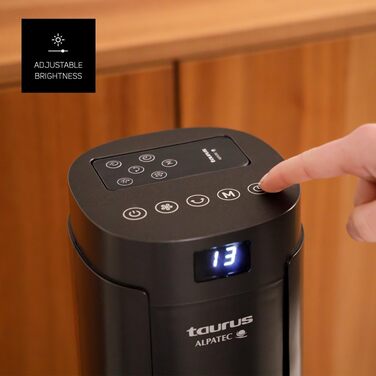 Вентилятор вежний Taurus Babel RCH 50W, 86 см, сірий: 4 режими, таймер, пульт, сенсорне управління