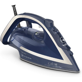 Праска Calor Ultragliss Anti-Calc Plus, синьо-срібляста, 250 г/хв, парова, система захисту від накипу