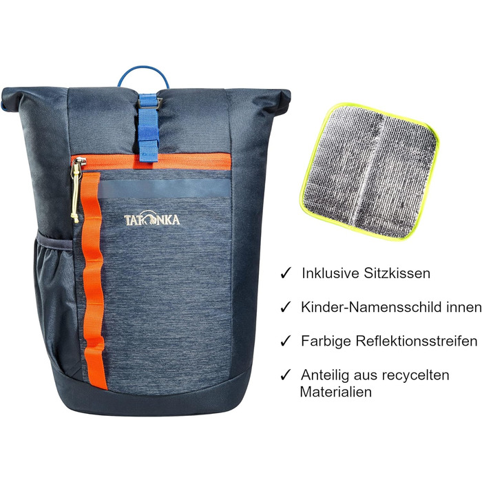 Дитячий рюкзак Tatonka Rolltop Pack Jr 14 л, унісекс, темно-синій