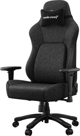 Крісло геймерське ігрове Anda Seat Phantom 4 L до 90 кг Black Fabric (AD18YSD-72-B-F-B01)