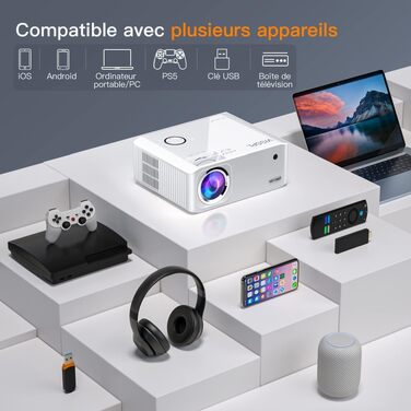 Smart Beamer 4K VISSPL: Проектор для дому та вулиці з Dolby Audio, автофокусом та WiFi 6