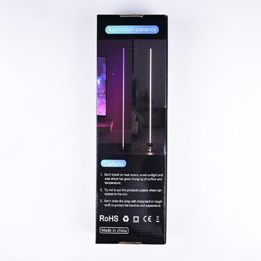 Кутова LED торшер MIWATT RGBWW з керуванням через додаток, музичний синхронізатор, регулювання яскравості та швидкості для ресторану, кафе, магазину, коридору, двору, саду