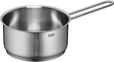 Каструля Silit Achat з нержавіючої сталі 16 см без кришки, 1.4 л, для індукційних плит, без покриття, придатна для духовки