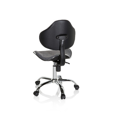 Дитячий письмовий стілець / дитяче крісло KIDDY GTI-3 тканина сірий hjh OFFICE