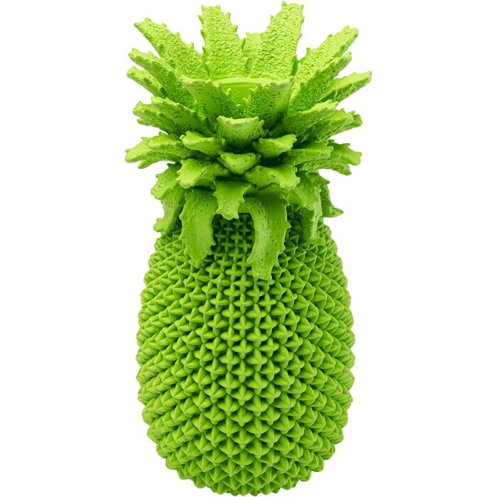 Ваза Kare Design Ananas, велика декоративна ваза для квітів, 30x15x15 см, зелена. Ваза для вітальні, полиці, екзотичний декор