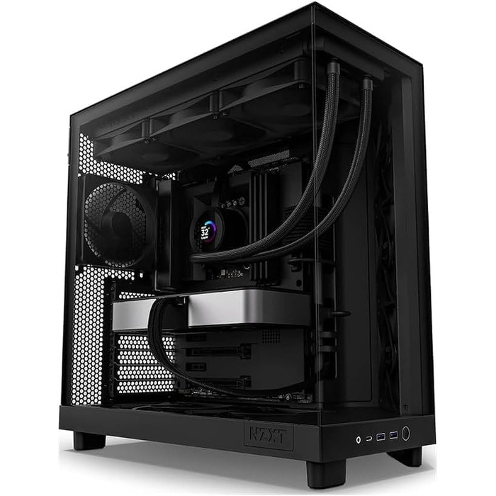 Корпус для ПК NZXT H6 Flow Black, вентиляція, ATX, чорний