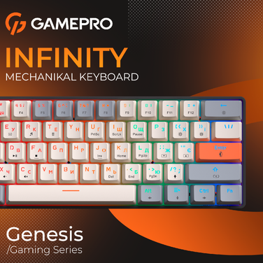 Дротова механічна клавіатура GamePro MK130 V2 Infinity QLAB Sakura Black (MK130-V2-B-QS)