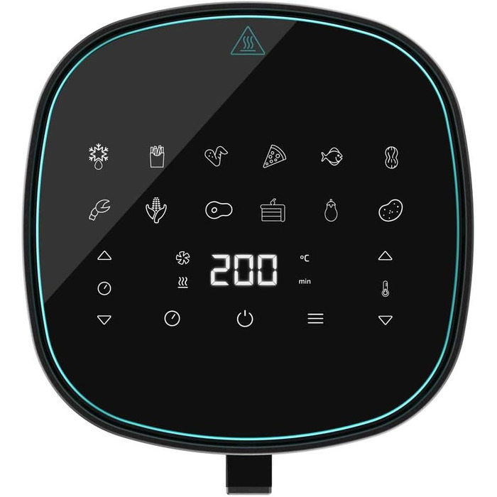 Аерофритюрниця Cecotec Cecofry Fantastik 6500, 6,5 л, 1700 Вт, без олії, 12 програм, сенсорне керування, регулювання температури 80-200°C, захист від перегріву