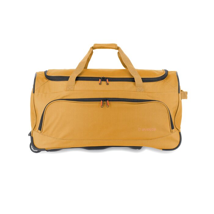 Дорожня сумка на колесах Travelite Basics Fresh L, 89 літрів, жовта, 71 см