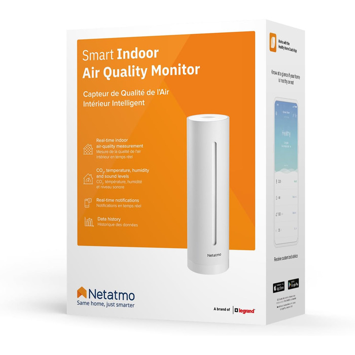 Netatmo Home Coach - монітор якості повітря в приміщенні, NHC-DE (лімітована серія)