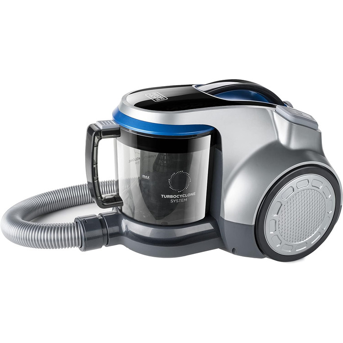 Пилосос BLACK+DECKER BXVML700E без мішка, 700 Вт, сірий