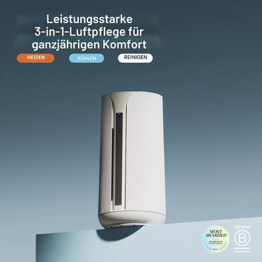 Очищувач повітря Blueair Blue Pure 3450i Max (311i+ Max) для приміщень до 103 м², розумний, з технологією HEPASilent, від алергенів, шерсті тварин, пилу та диму