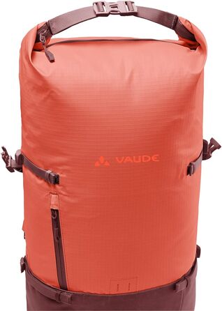 Міський рюкзак VAUDE CityGo водонепроникний, для ноутбука, унісекс, легкий роллтоп для міста, колір червоний, розмір універсальний