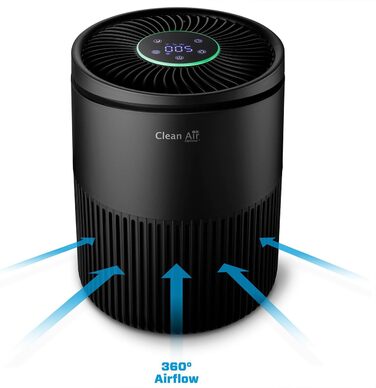 Очистувач повітря Clean Air Optima CA-503 Smart HEPA UV-LED іонізатор, компактний, безшумний вентилятор <10дБ, для кімнат до 30 м², очищення 140 м³/год
