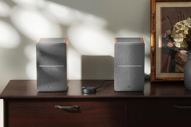 Активні WiFi-колонки Edifier R1280T+WiiM Mini, 42 Вт, Multiroom, Bluetooth, Hi-Res Audio 24Bit/96kHz, DSP, оптичний вхід, пульт, дерево