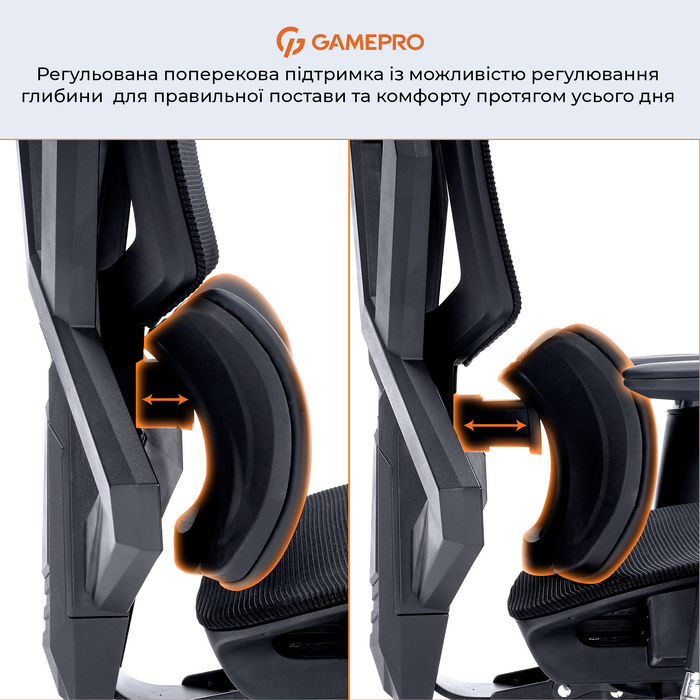 Крісло ігрове GamePro EDGE GC820MB Black