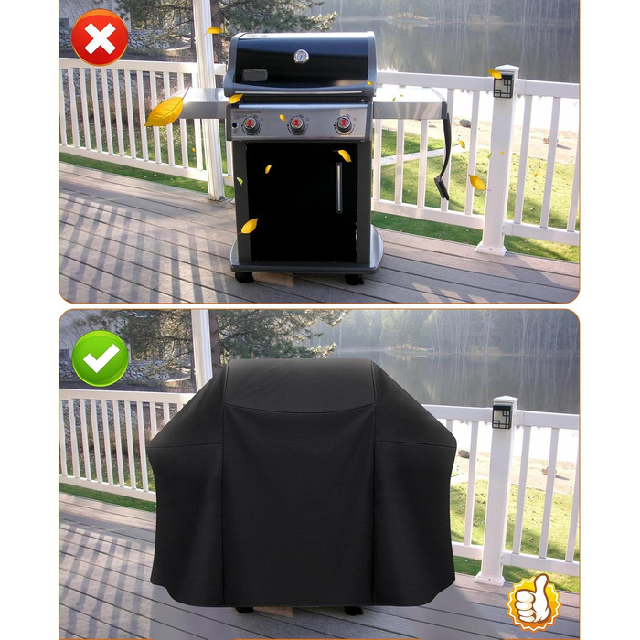 Чохол для гриля 208 см, водонепроникний PU, для Weber Summit 600, Genesis 600, Char-Broil, Nexgrill, Dyna-Glo, важкий захист