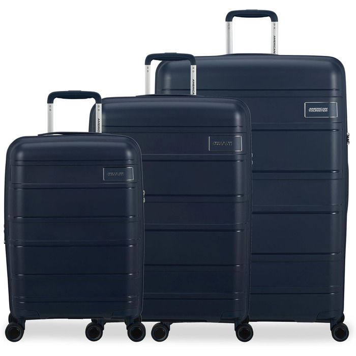 Набір валіз American Tourister Skymax 3 шт. синій (Midnight Blue) - міцні та стильні
