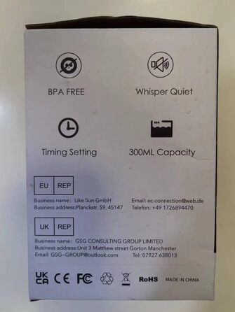 Аромадифузор WD&CD 300 мл, ультразвуковий з LED-підсвіткою, зволожувач повітря для ароматерапії, легка деревна текстура, для дому, офісу та йоги