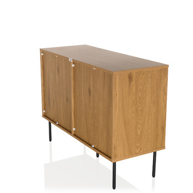 Сервант LINNO S 100x40x74 см, 2 дверцята, дуб, hjh LIVING