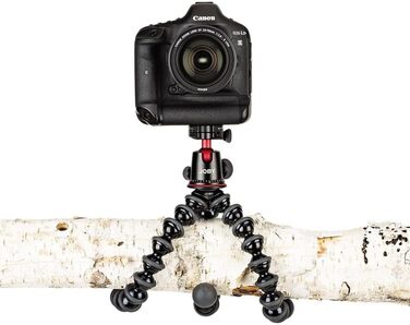 Гнучкий штатив JOBY GorillaPod 5K з кульовою головкою для DSLR, бездзеркальних камер, вантажопідйомність 5 кг, чорний, вироблено в Італії