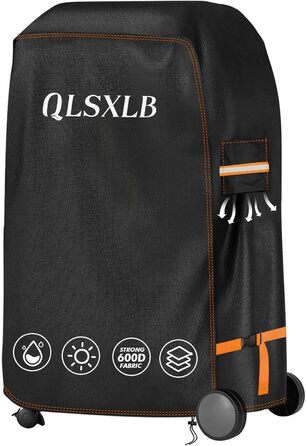 Водонепроникний чохол для гриля QLSXLB 90x70x110 см, важкий 600D Оксфорд, з вентиляцією, захист від вицвітання, цвілі та іржі