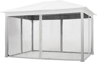 Москітна сітка TOOLPORT для садового павільйону Sunset Classic 3x4 м, поліестер, сіра, з блискавкою