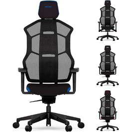 Ігрове крісло RECARO AER Essential, ергономічне, преміум-піна, регульоване, до 150 кг, синє, для офісу та геймінгу