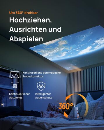XGIMI MoGo 4 Laser: Портативний проектор з Google TV, Harman Kardon, 550 ANSI лм, до 2.5 год роботи
