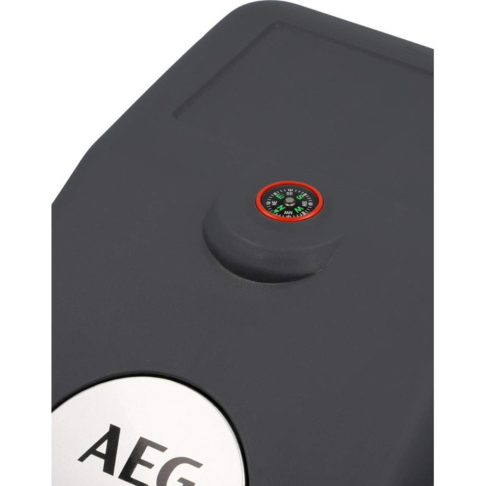 AEG Автомобільний термоелектричний холодильник-термобокс 16 л, 12V, охолодження та підігрів, для авто, з кріпленням, чорний/світло-сірий