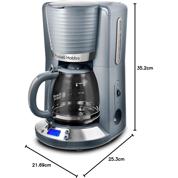 Тостер Russell Hobbs Inspire на 2 тости, нержавіюча сталь - з підставкою для булочок, 6 режимів, розморожування та підігрів