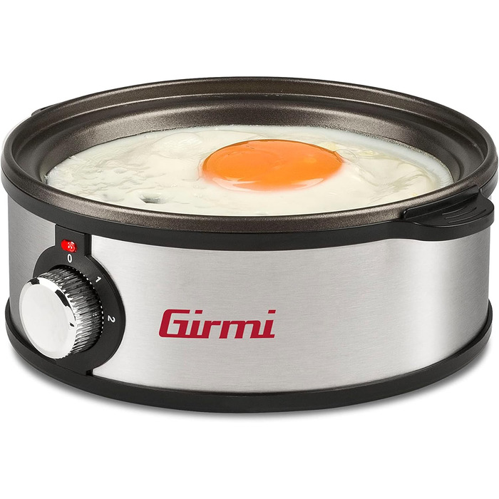 Електричний яйцеварка Girmi CU25, пароварка, 7 яєць, 360 Вт, корпус з нержавіючої сталі