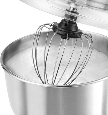 Планетарний міксер ProfiCook PC-KM 1189 3в1, м’ясорубка, міксер, алюмінієвий корпус, 1500 Вт, 8 швидкостей, 6,7 л, сріблястий