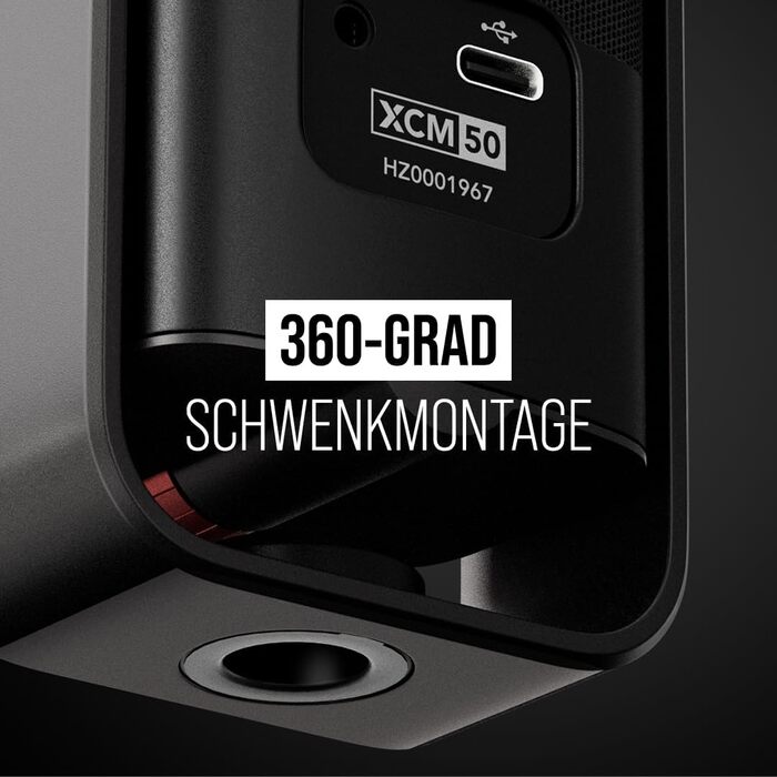 RØDE X XCM-50 Професійний USB конденсаторний мікрофон для стрімерів і геймерів, чорний, з віртуальним мікшером