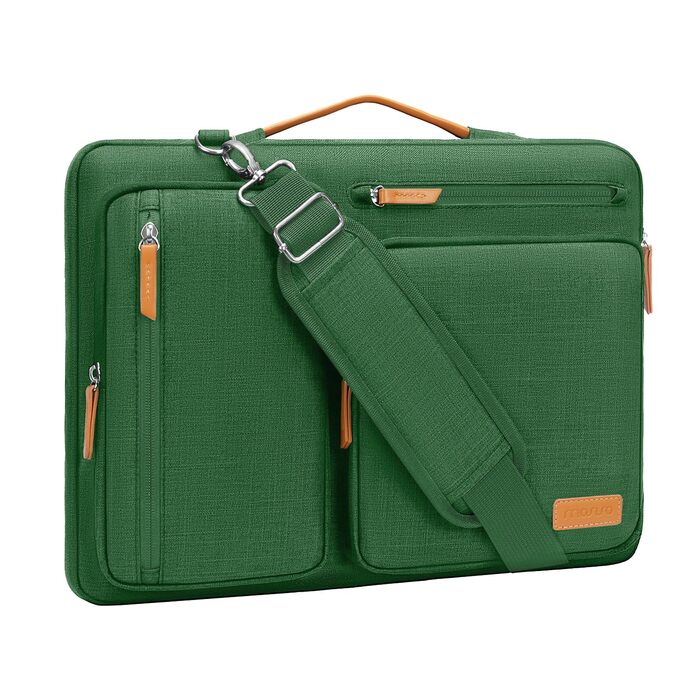 Захисна сумка для ноутбука MOSISO 360° для MacBook Pro M1 M2 M3 M4 M5, Lenovo, HP (14 дюймів, колір: джунглі зелений)