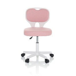 Дитяче офісне крісло KIDDY TOP W, оббивка тканина, рожеве