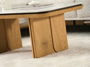 Журнальний стіл Mebel-Partner прямокутний, 110 x 60 x 45,5 см, дуб