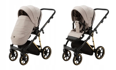 Дитячий візок 4в1 ADAMEX BELISSA SPECIAL EDITION PS-620 + автокрісло BUZ PRO TAUPE + база
