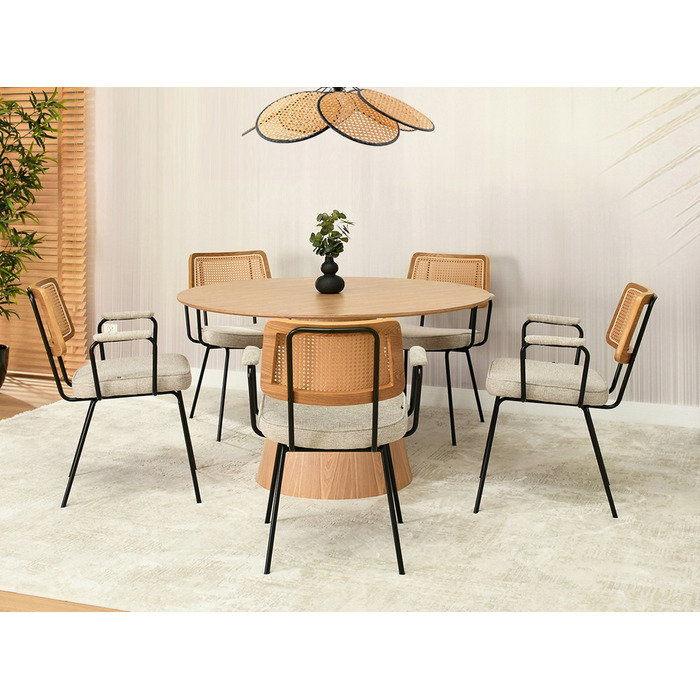 Стілець Mebel-Partner, тканина, бежевий, 1 шт.