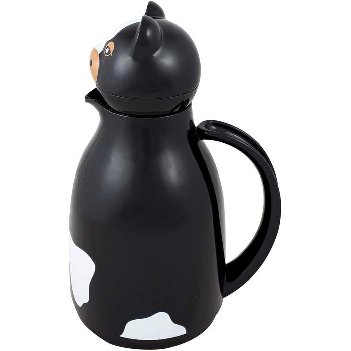 Термос-графін Helios Thermo-Cow, пластик, 1 л, чорний