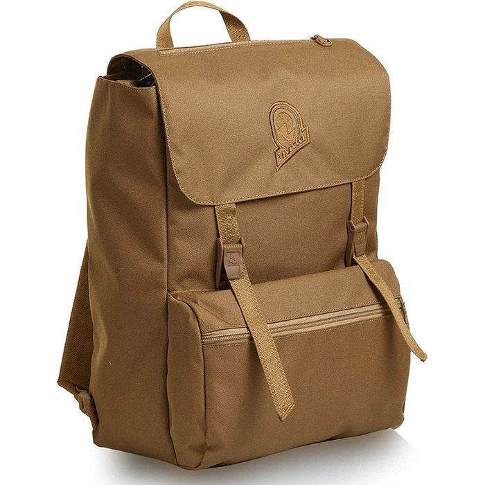 Рюкзак Invicta JOLLY SOLID для міста та навчання, бежево-синій, 13'' відсік для ноутбука, італійський дизайн