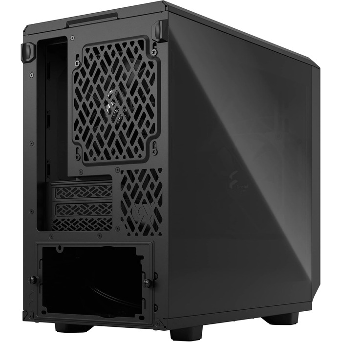 Корпус Fractal Design Meshify 2 Nano Black TG Dark Tint, скляна панель, чорний, компактний формат, для ігрового ПК