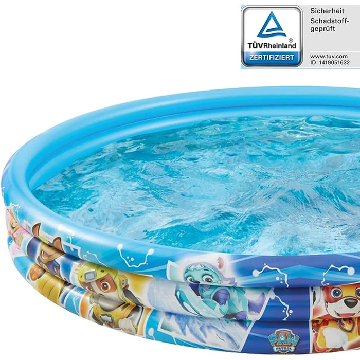 Дитячий надувний басейн Paw Patrol Smart-Planet 150x25 см, 3 кільця, для дітей і малюків