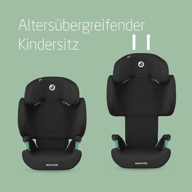 Автокрісло Maxi-Cosi RodiFix M i-Size для дітей 3,5-12 років, ISOFIX, захист від бічних зіткнень G-CELL, регульована висота, чорний колір